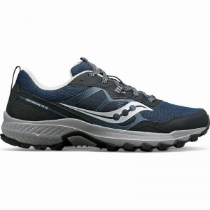 Saucony Excursion TR16 Wide Erkek Koşu Ayakkabısı Lacivert Gümüş | 8936012-VJ