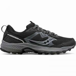 Saucony Excursion TR16 Wide Erkek Koşu Ayakkabısı Siyah Gri | 5304186-FC