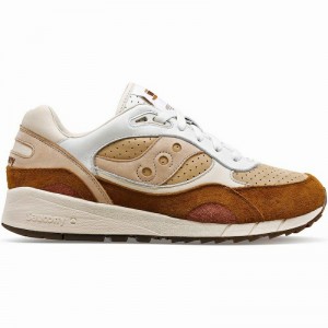 Saucony Shadow 6000 Cappuccino Kadın Spor Ayakkabı Beyaz Kahverengi | 6304182-EJ
