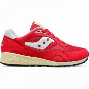 Saucony Shadow 6000 Premium Kadın Spor Ayakkabı Kırmızı Beyaz | 4031629-JS