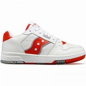 Saucony Spot-Bilt™ Sonic Low Kadın Spor Ayakkabı Beyaz Kırmızı | 5849607-ZD