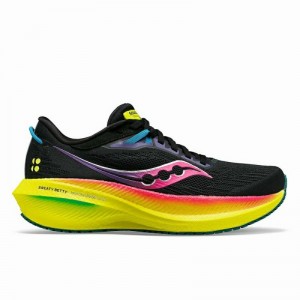 Saucony X Sweaty Betty Triumph 21 Kadın Koşu Ayakkabısı Siyah Pembe | 1039427-YE